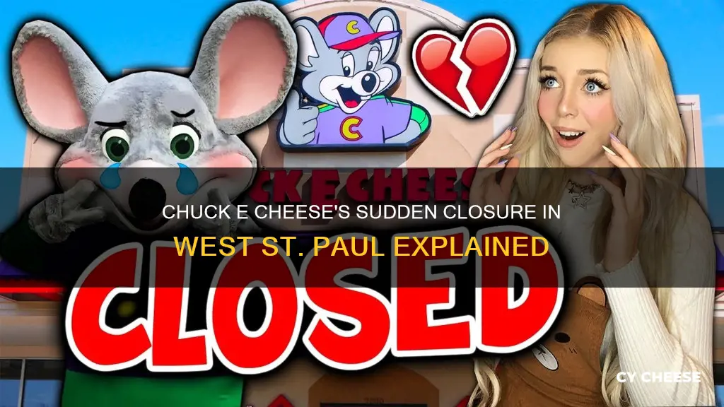 why did chuck e cheese closed west st paul