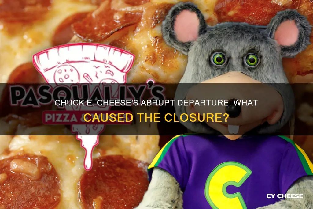 why did chuck e cheese get rid