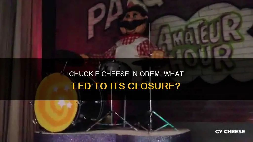 why did chuck e cheese in orem close