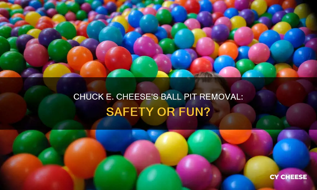 why did chuck e cheese remove ball pits