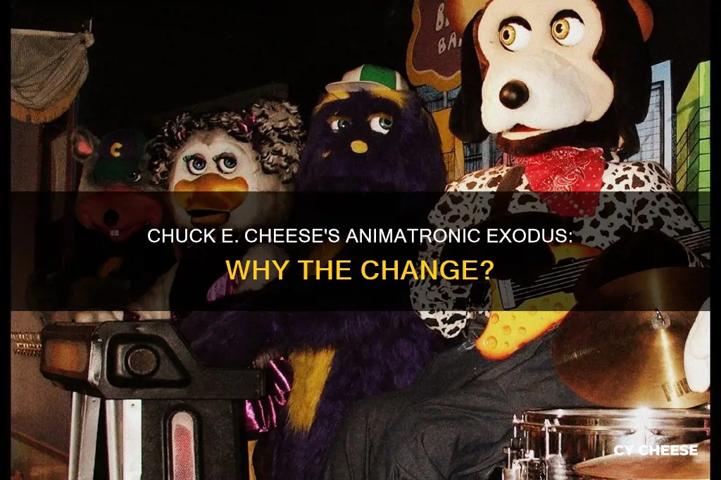 why did chuck e cheese remove the animatronics