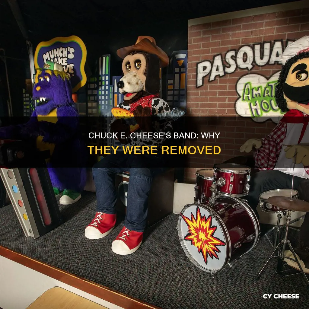 why did chuck e cheese remove the band