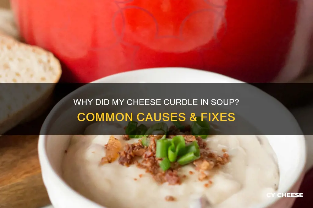 why did my cheese curdle in my soup