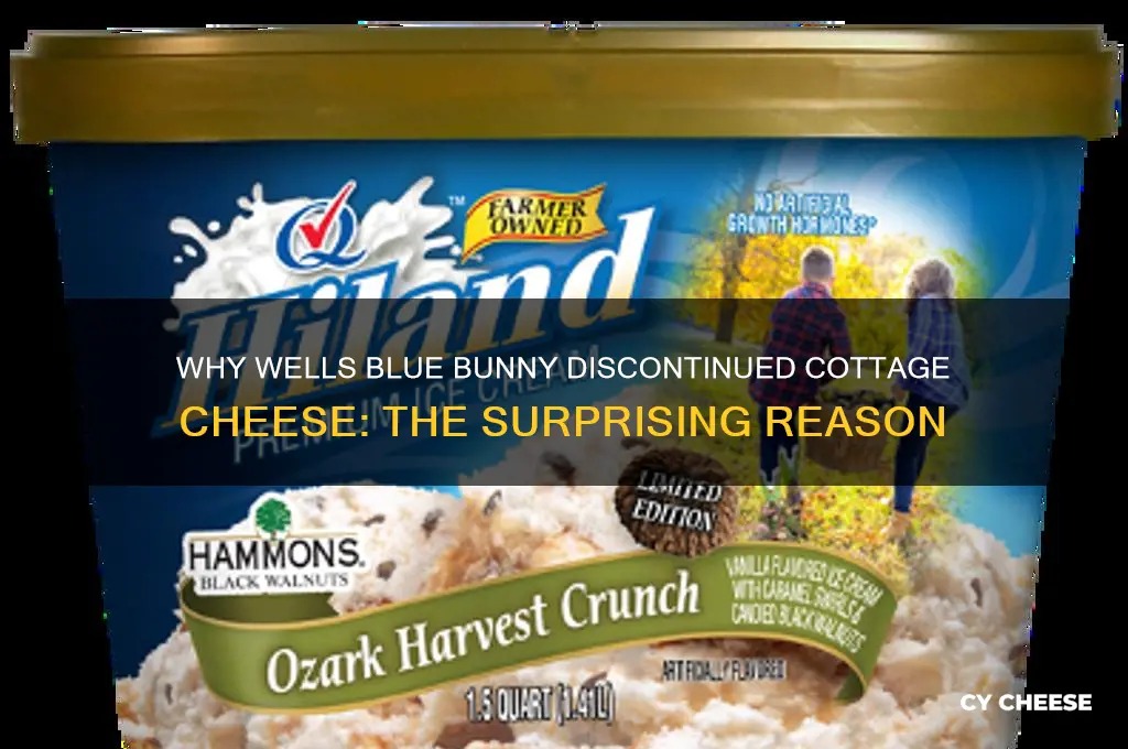 why did wells blue bunny stop selling cottage cheese