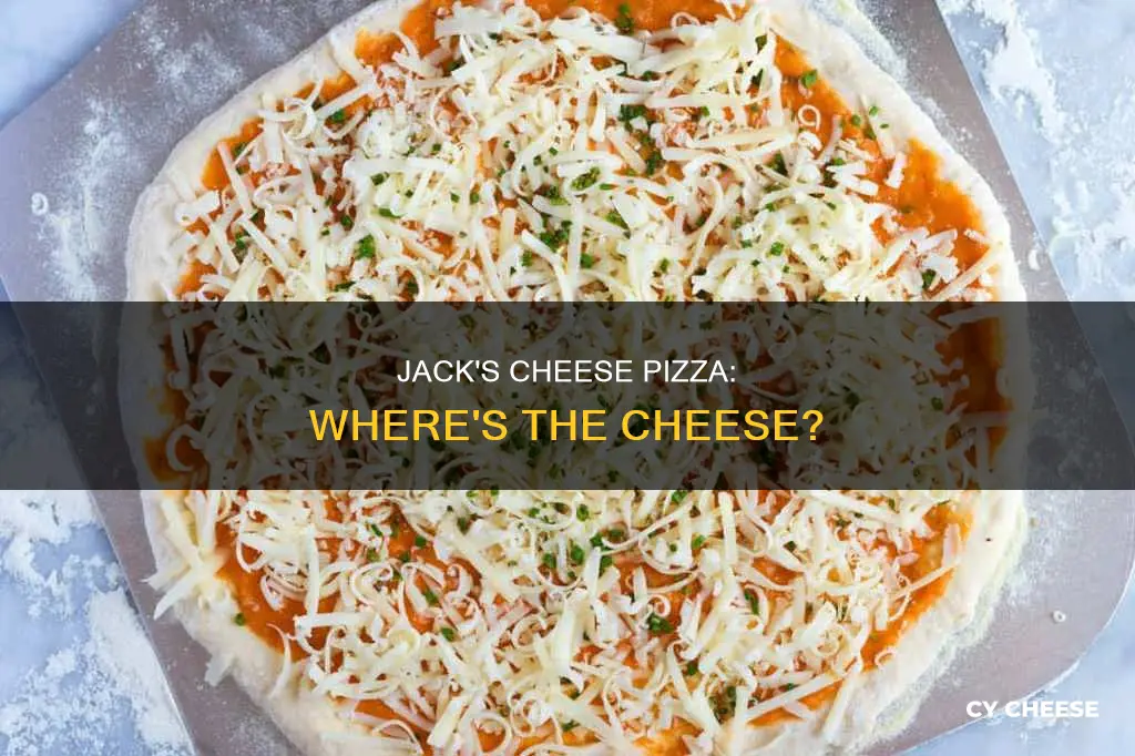 why do jacks cheese pizza have so little cheese