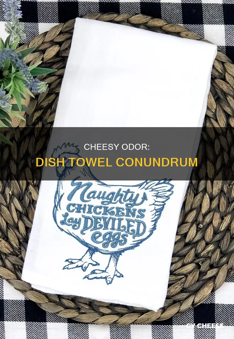 why do my dish twoel smeel like cheese