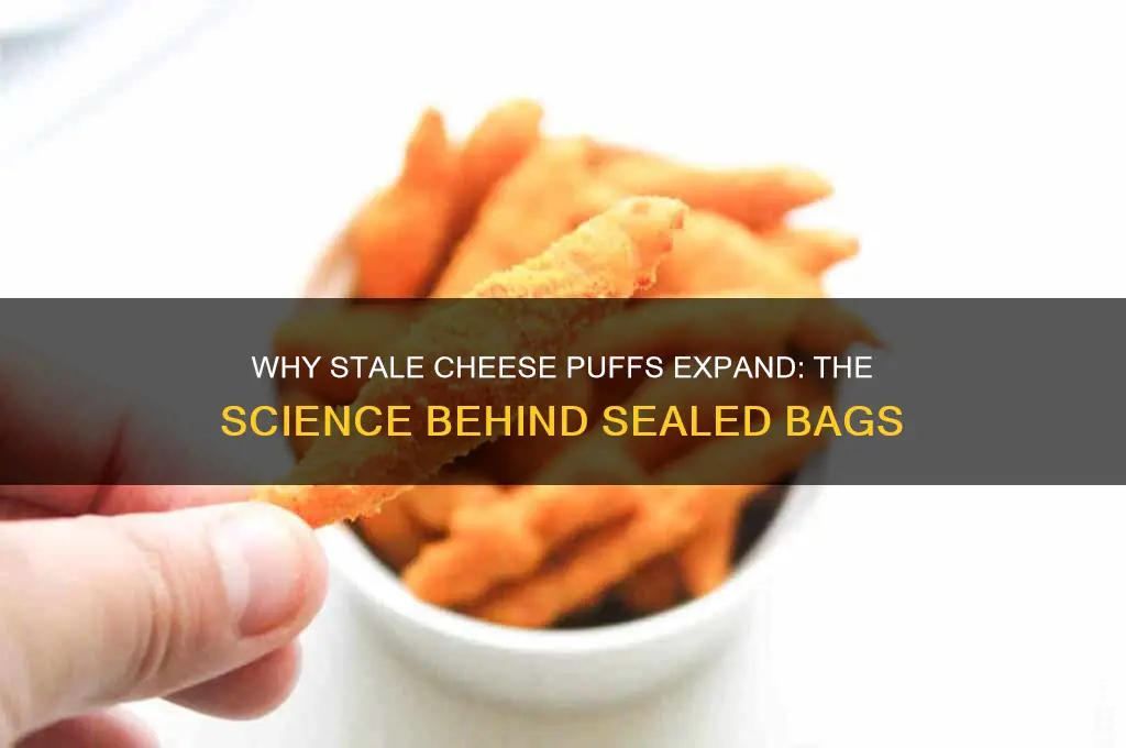 why do sealed bags of cheese puff up when stale