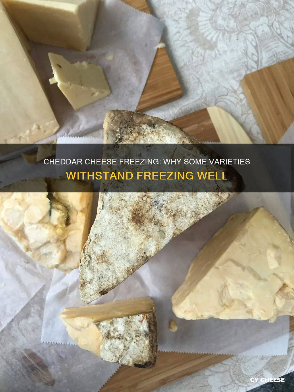 why do some cheddar cheeses freeze well