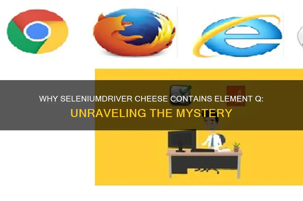why do you find element q in seleiumdriver cheese