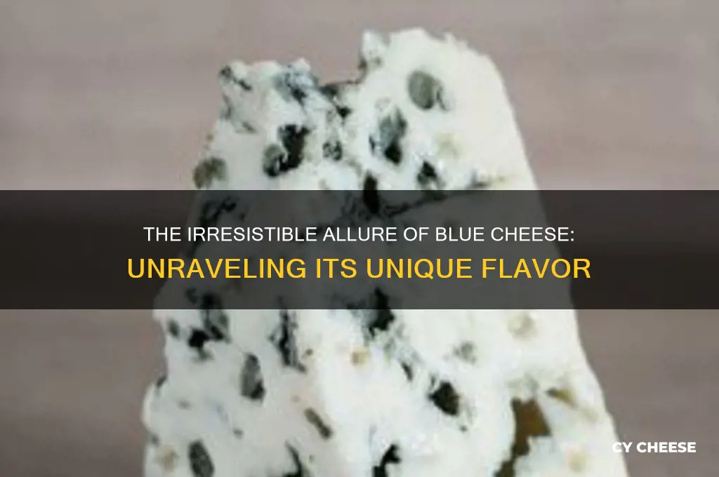 why does blue cheese taste so good