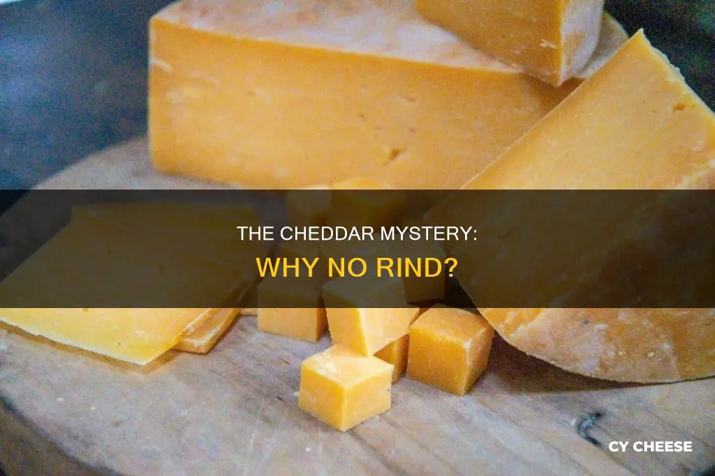 why does cheddar cheese not have a rind