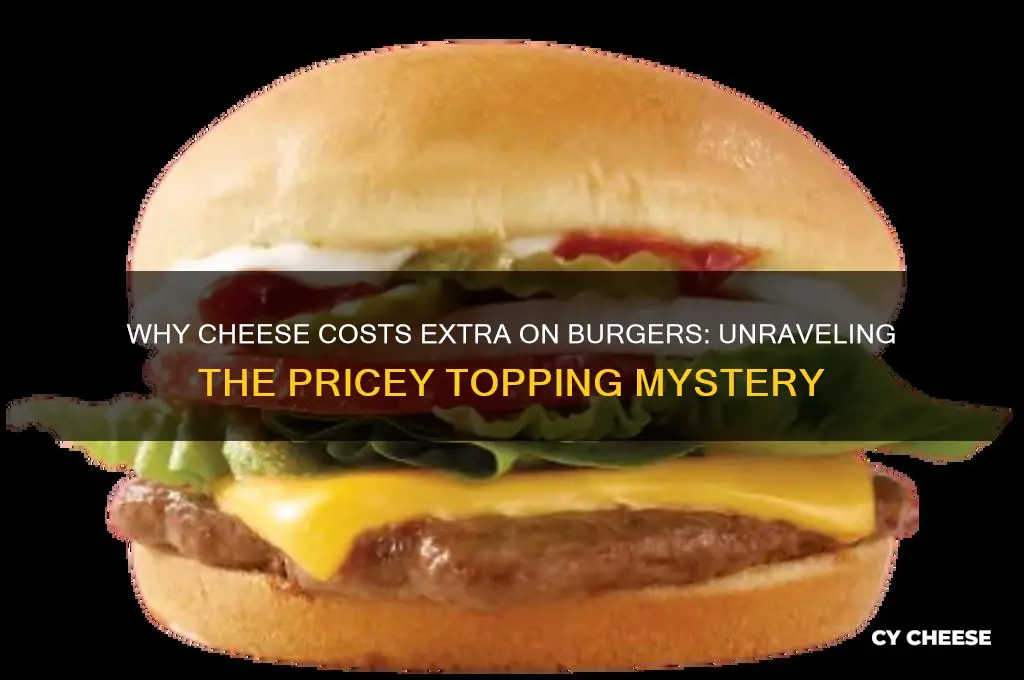 why does cheese cost so much extra on a burger