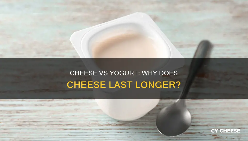 why does cheese have a longer shelf life than yogurt