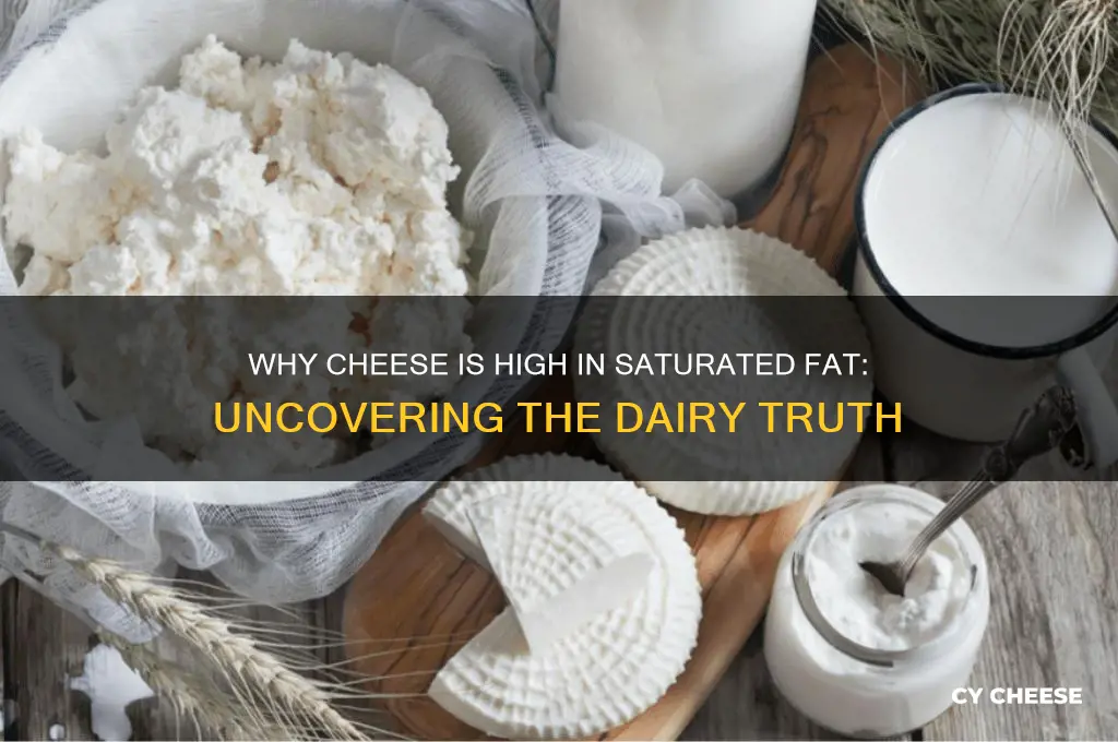 why does cheese have so much saturated fat