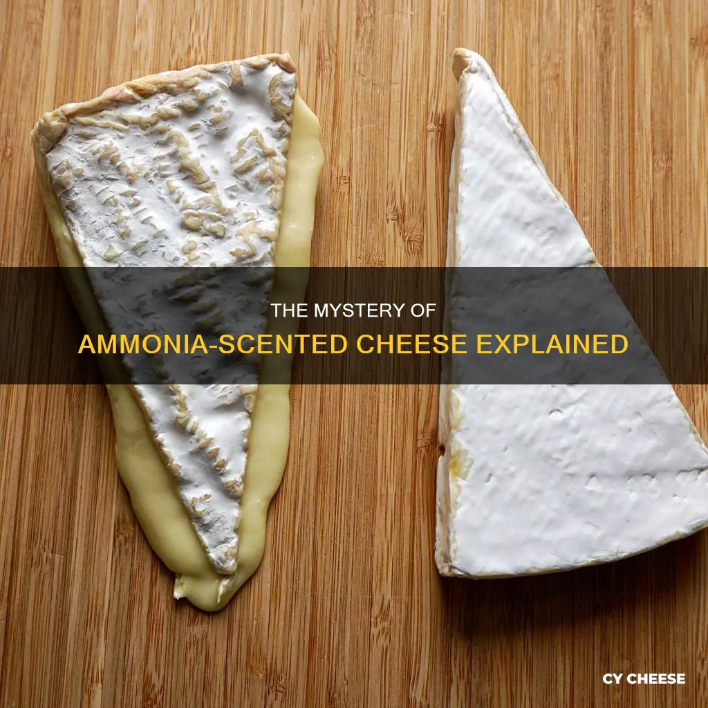 why does cheese smell like ammonia