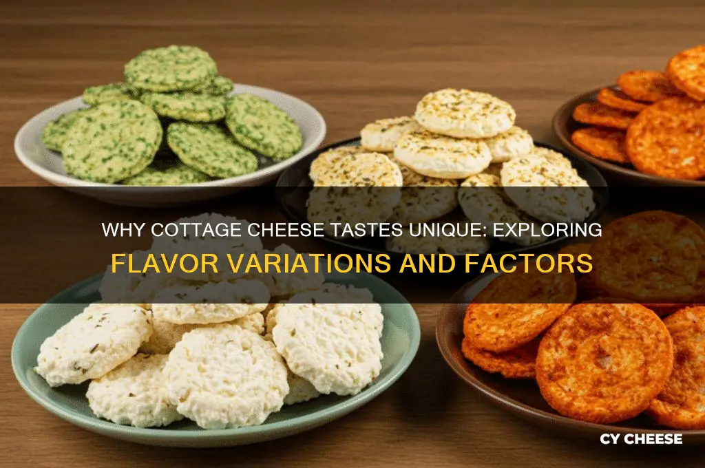 why does cottage cheese taste different