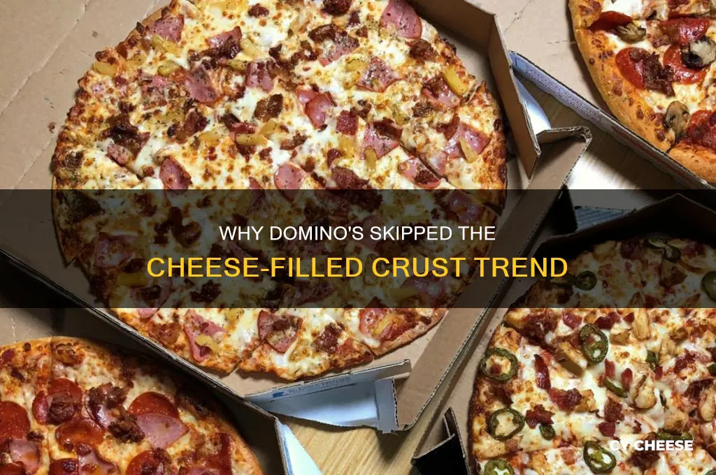 why does dominos not have cheese filled crust