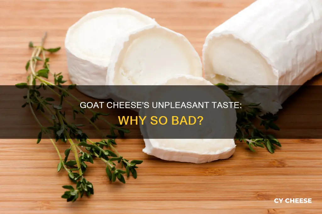 why does goat cheese taste so bad