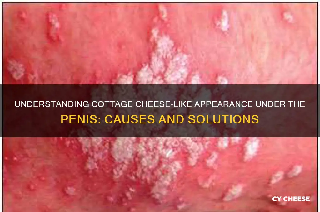 why does it look like cottage cheese under my penis