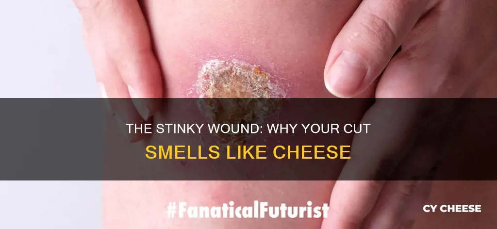 why does my cut smell like cheese
