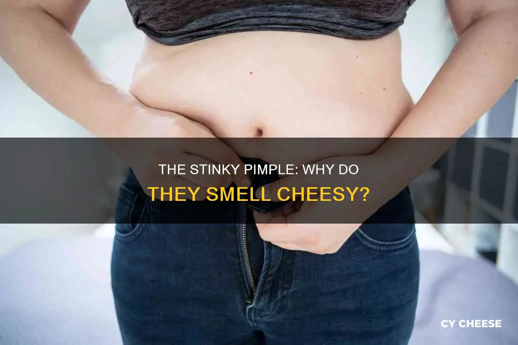 why does my pimple smell like cheese