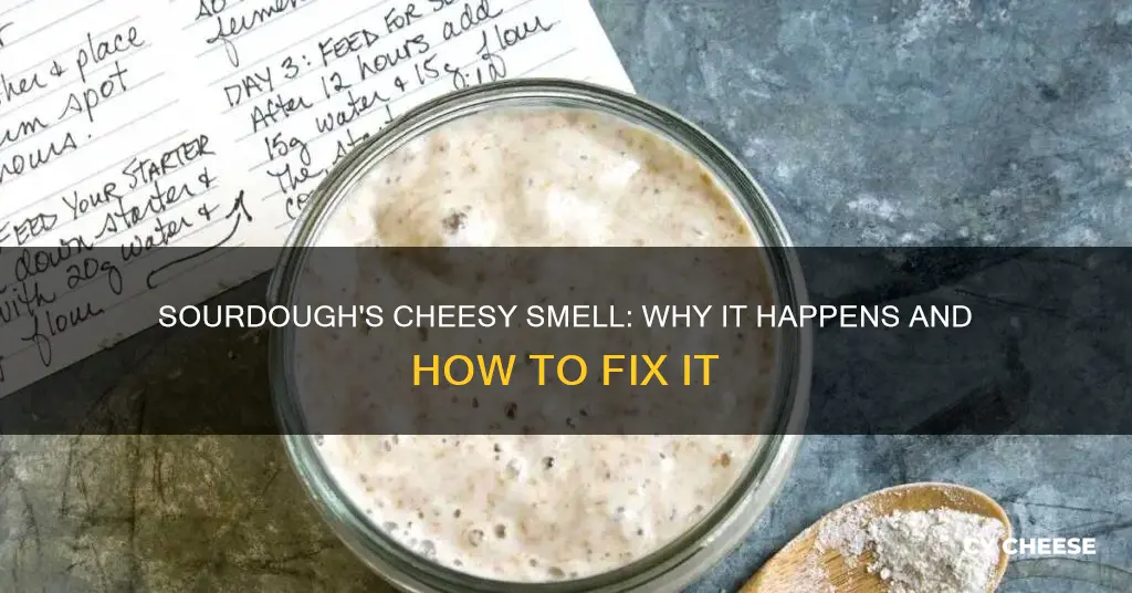 why does my sourdough smell like cheese