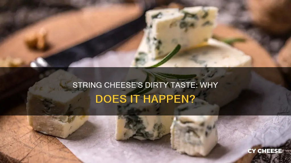 why does my string cheese taste like dirt