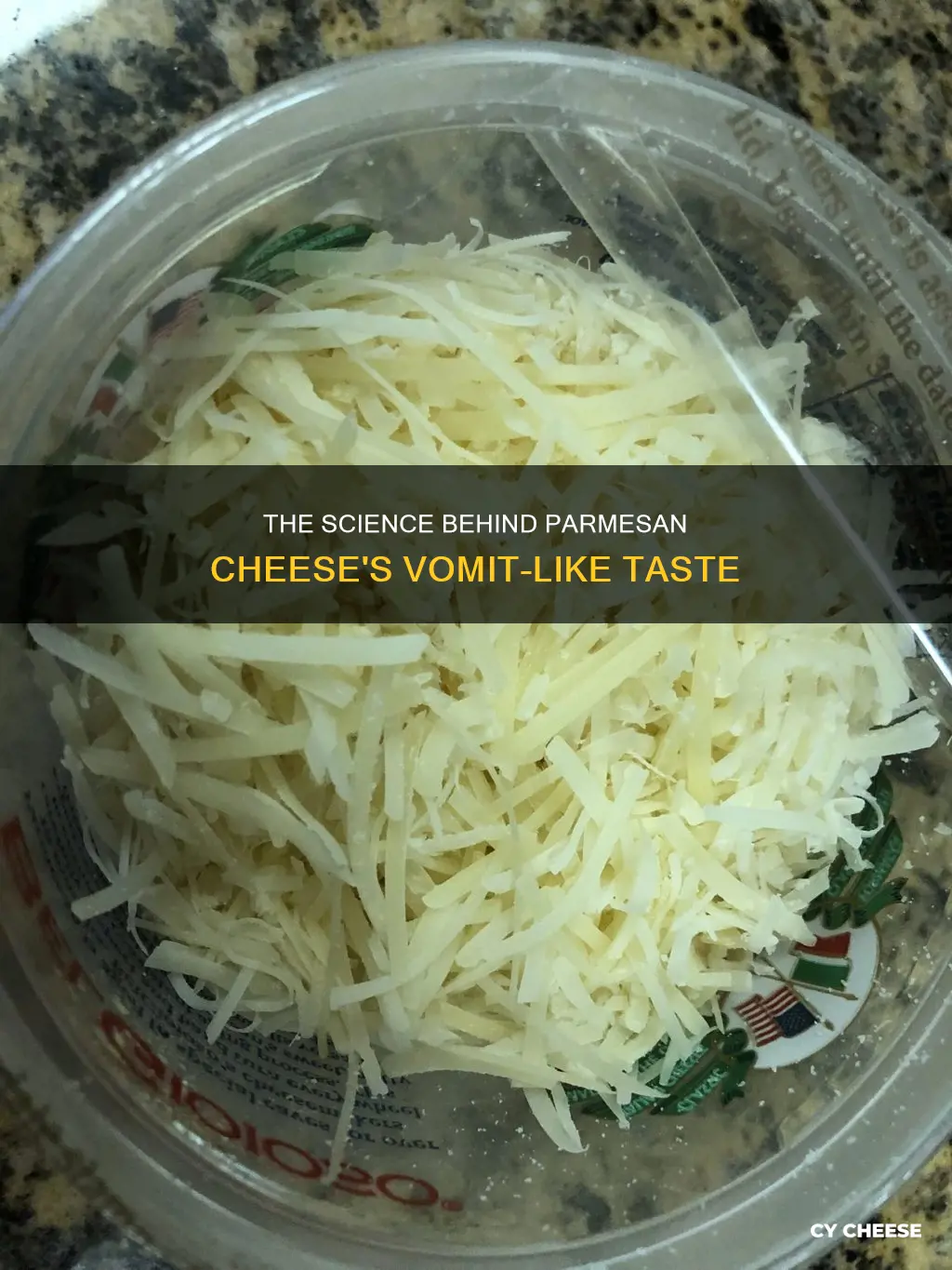 why does parmesan cheese taste like vomit