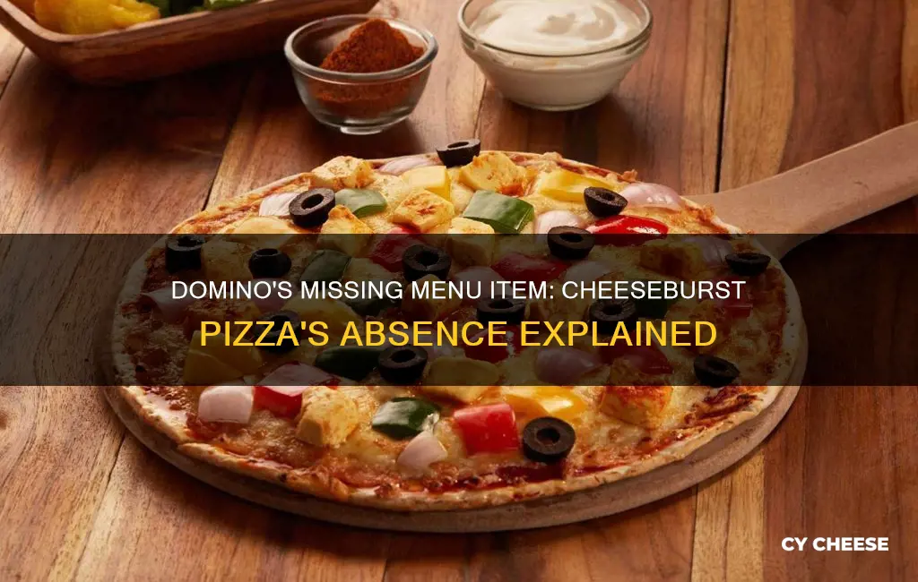 why does us dominos not have cheese bust pizza