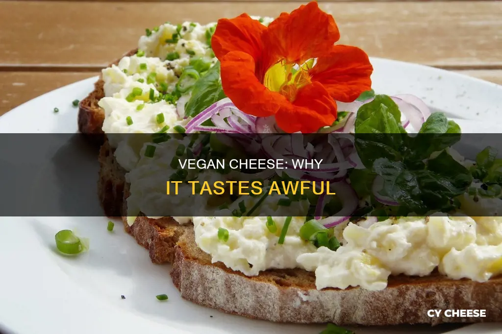 why does vegan cheese taste so bad
