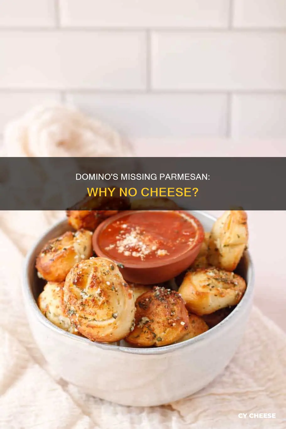 why doesn t dominos have parmesan cheese