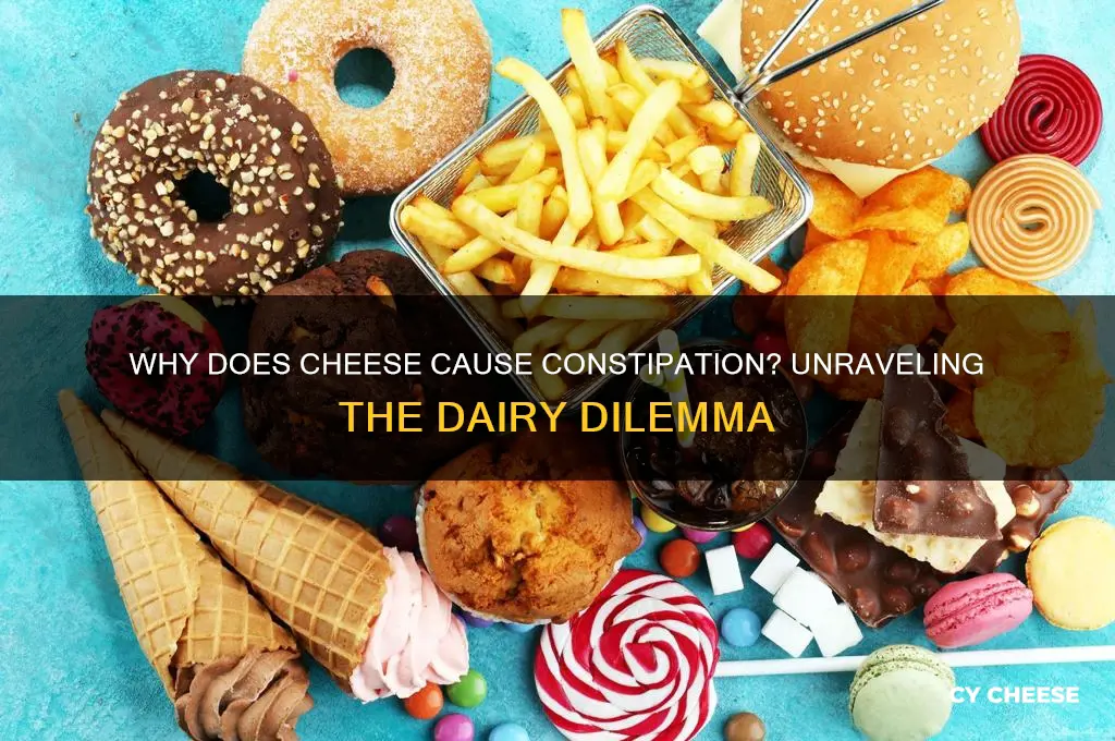 why dors cheese caude vonstioation