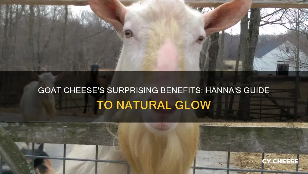 why goat cheese on body in hanna