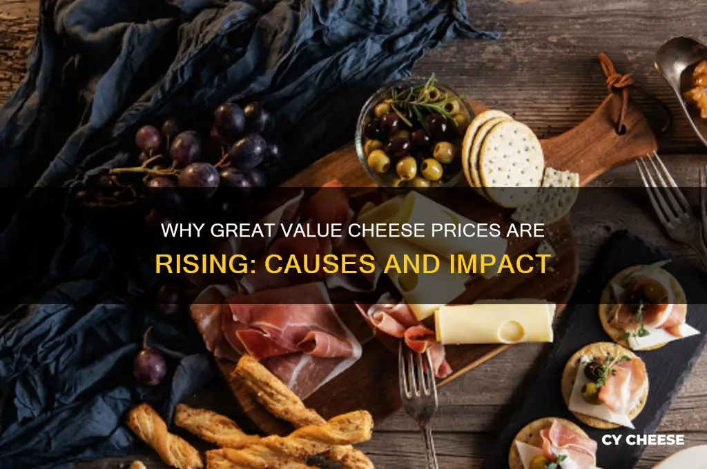 why has the price of great value cheese gone up