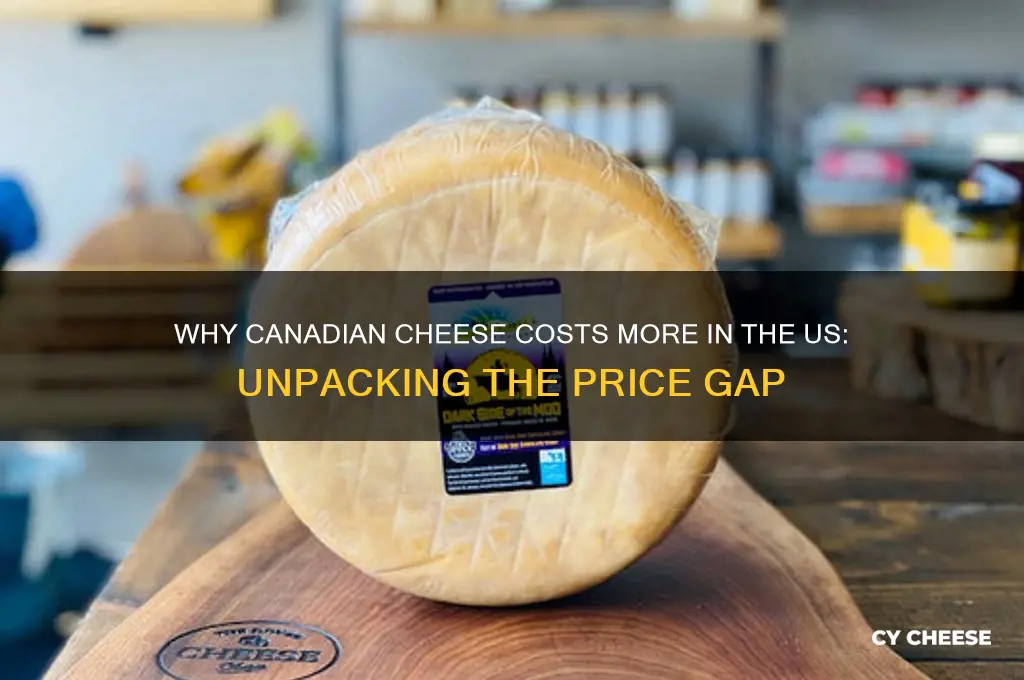 why is canadian cheese so expensive in the us