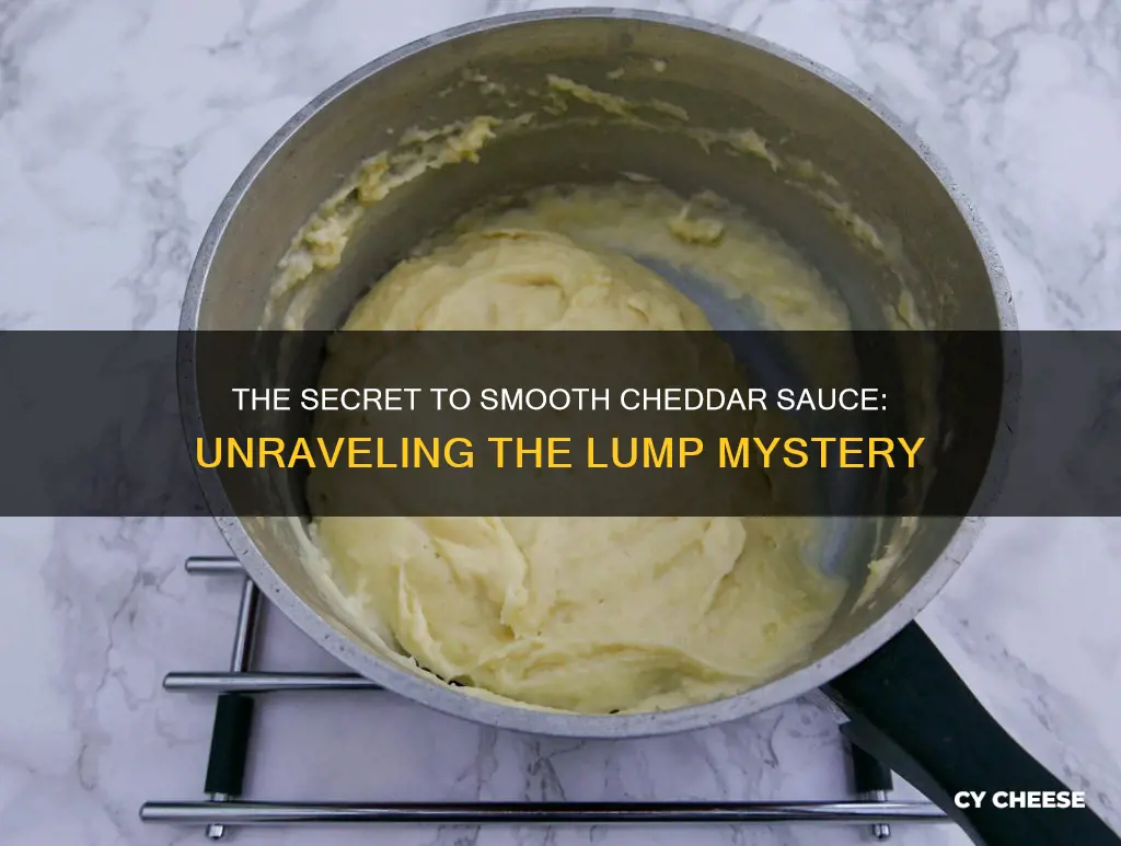 why is cheddar cheese sauce lumpy