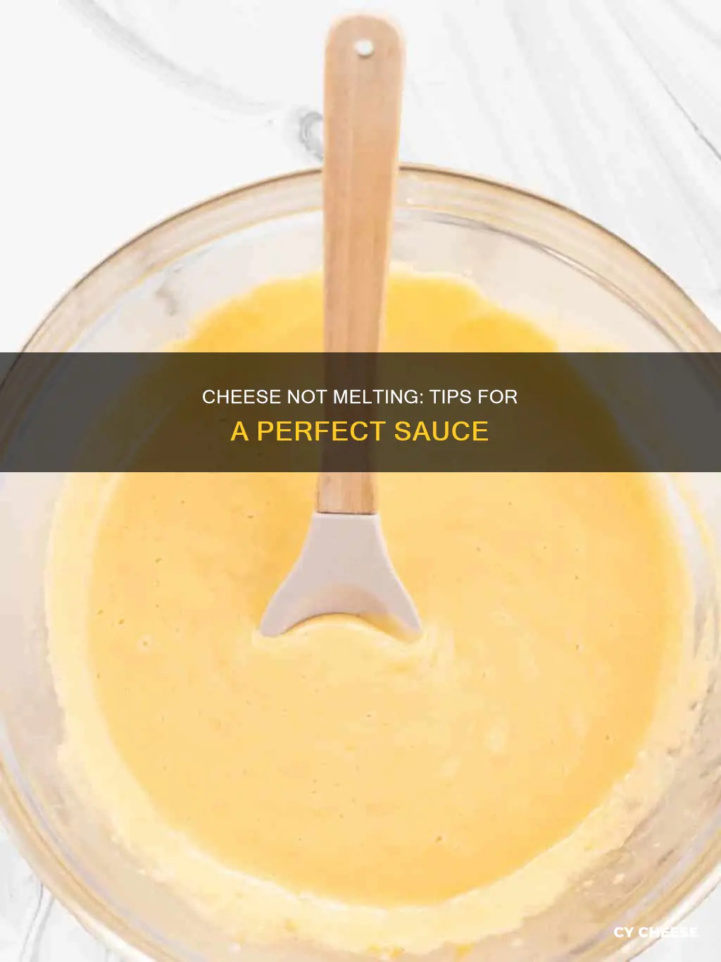 why is cheese not melting in sauce