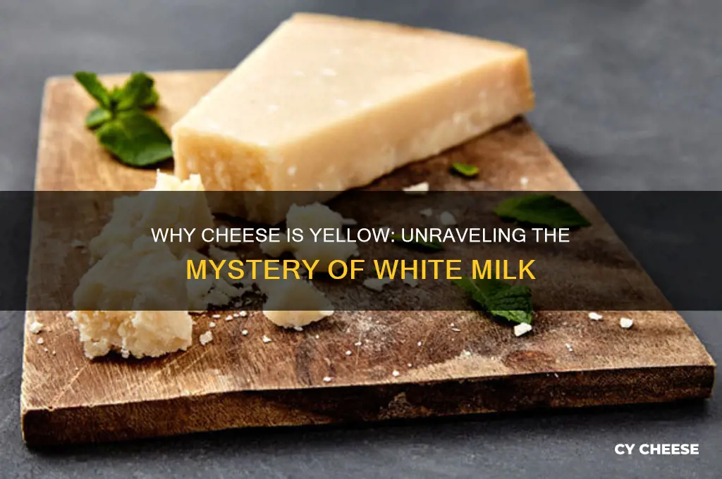why is cheese yellow if milk is white
