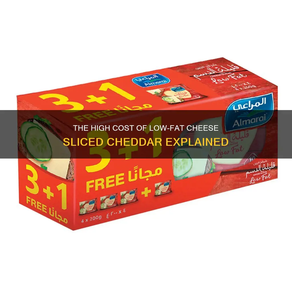 why is lowfat cheese sliced cheddar so expensive