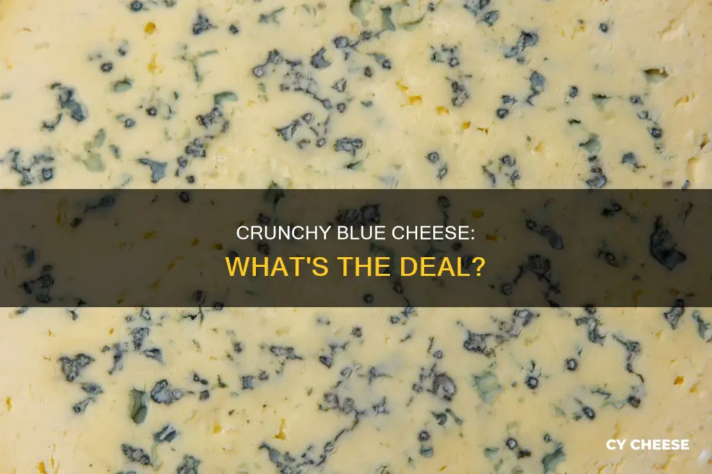 why is my blue cheese crunchy