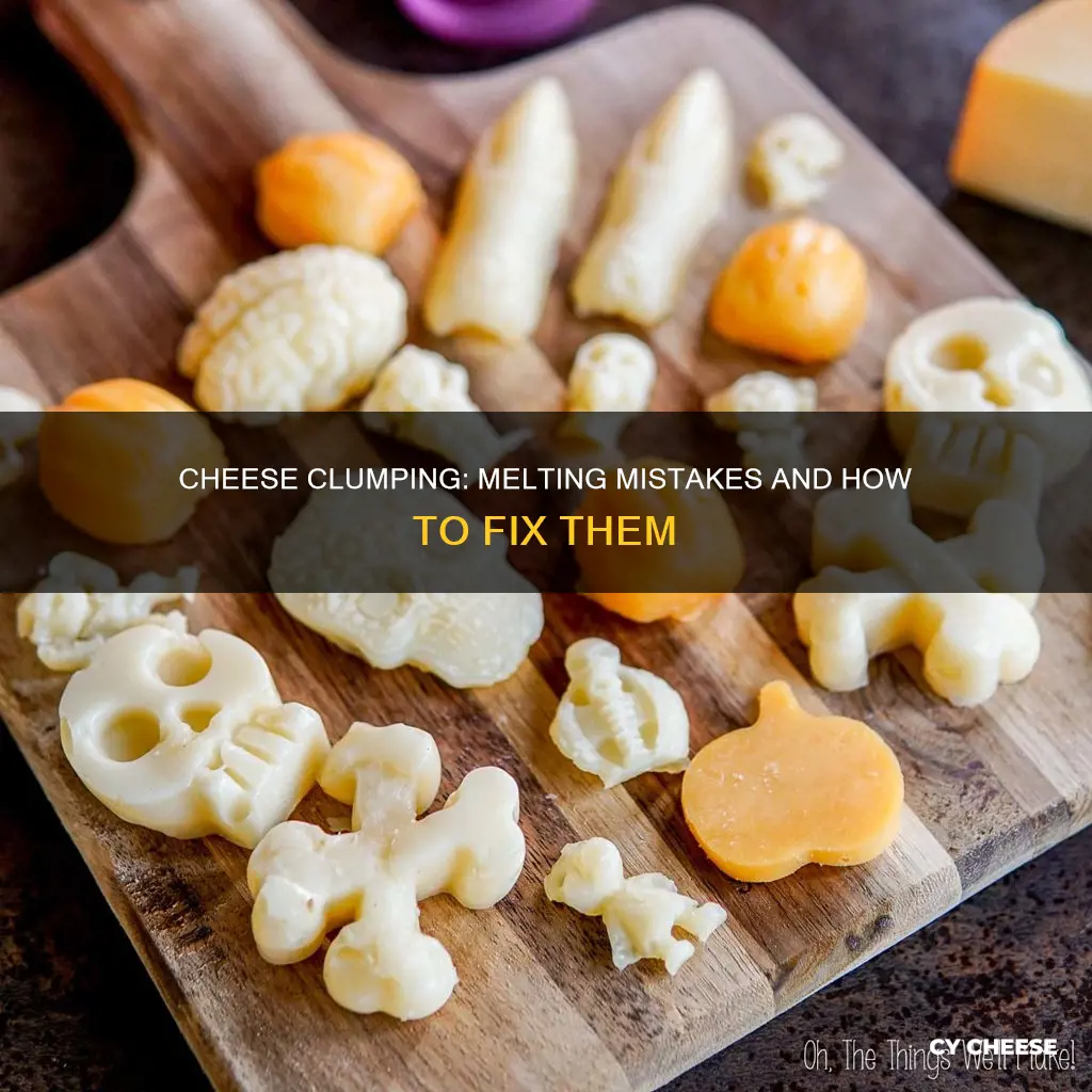 why is my cheese clumping and not melting