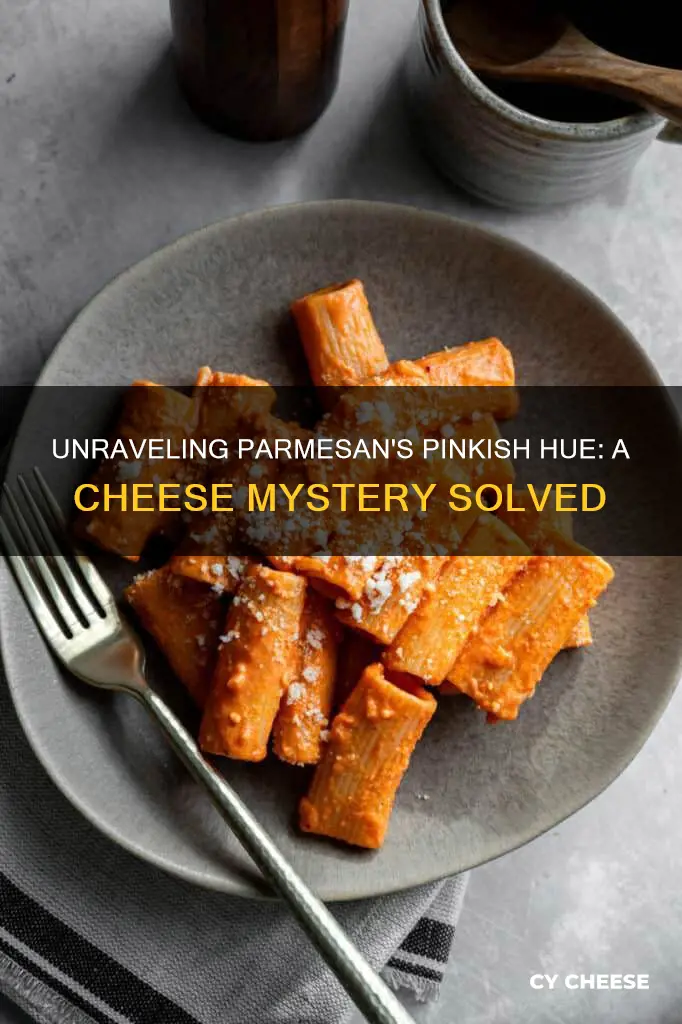 why is my parmesan cheese block pink