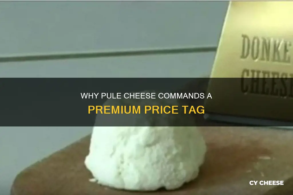 why is pule cheese expensive