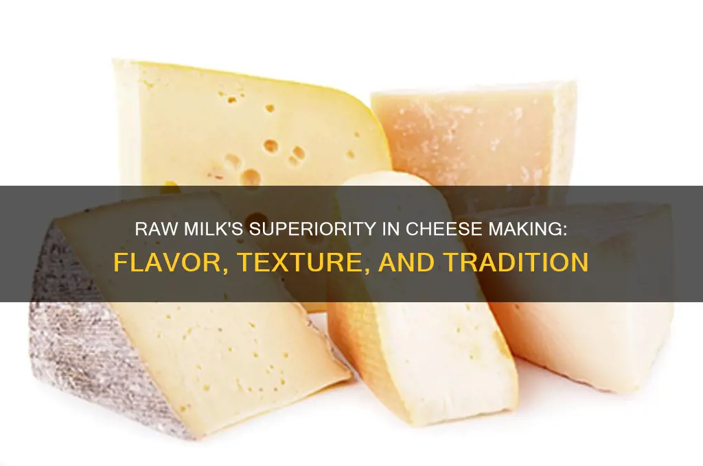 why is raw milk preferred for cheese making