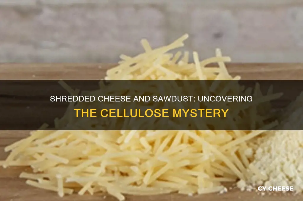 why is shredded cheese covered in saw dust