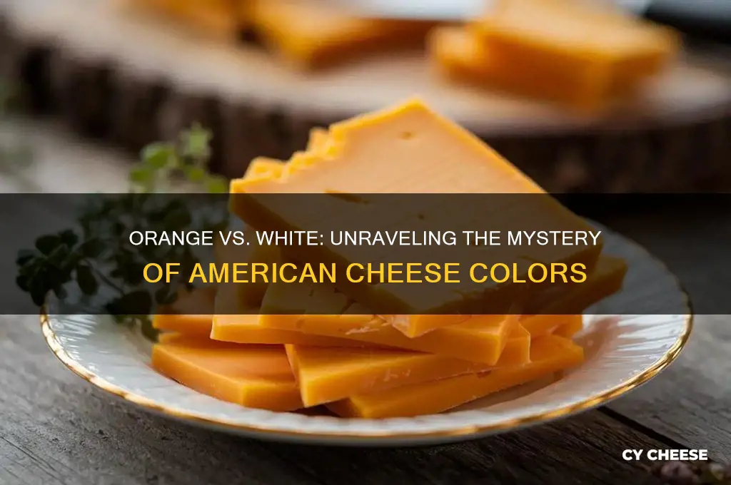 why is some american cheese orange and some white