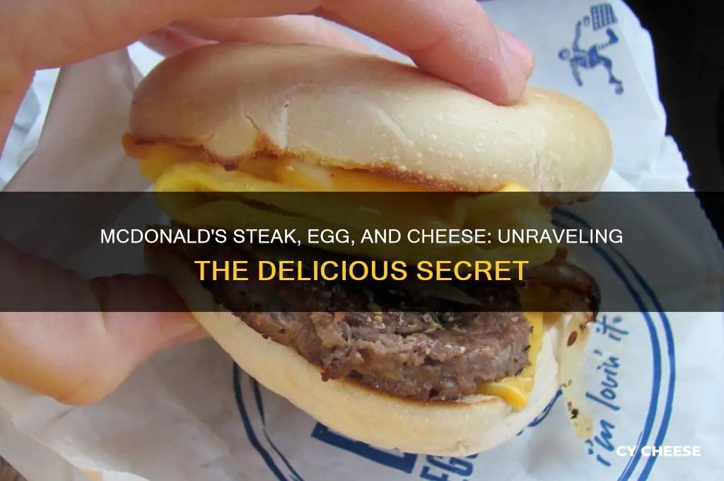 why is steak egg and cheese so good mcdonalds