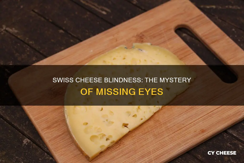 why is swiss cheese blind sometimes