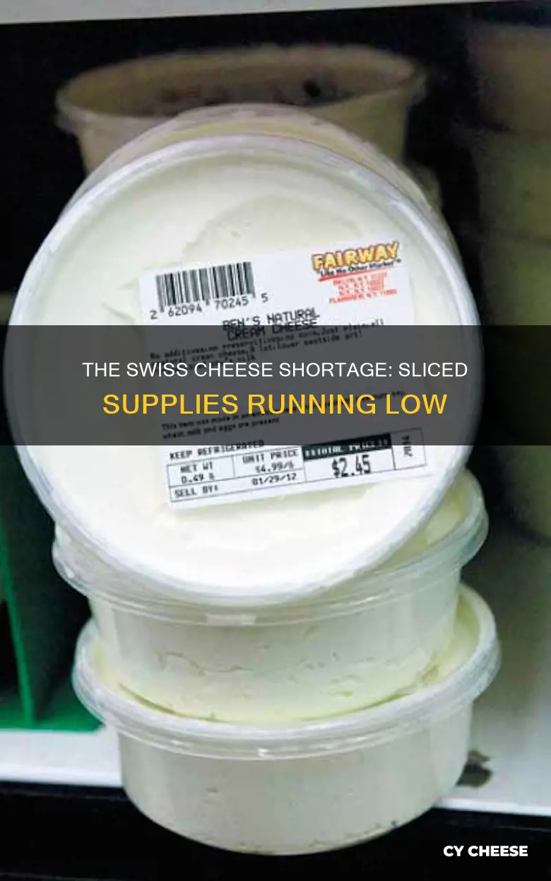 why is there a shortage of sliced swiss cheese