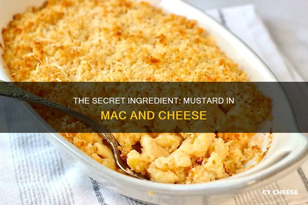 why is there mustard in macaroni and cheese